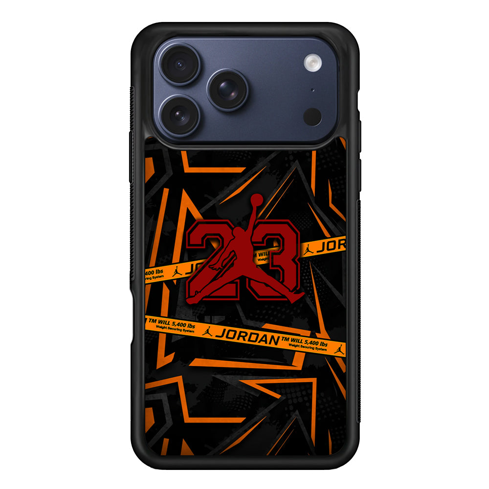 Air Jordan Orange Shapes iPhone 17 Pro Max Case | Durable Rubber Case for iPhone 17 Pro Max