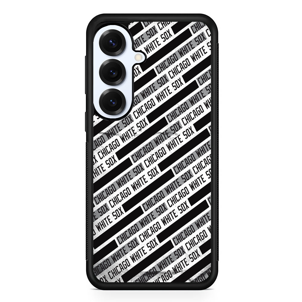 Chicago White Sox Pattern Samsung Galaxy S25 Plus Case | Slim Rubber Cover for Samsung Galaxy S25 Plus