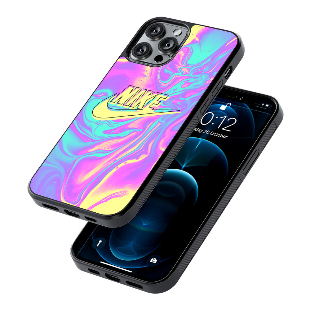 Nike Marble Liquid 2D Rubber Phone Case | Slim Protective Phone Case