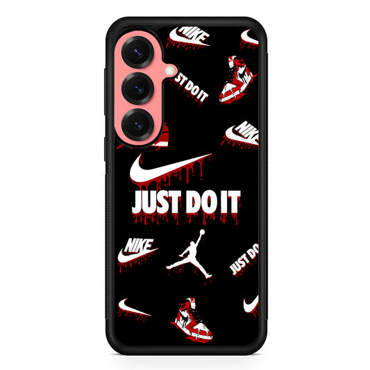 Nike X Air Jordan Black Samsung Galaxy S25 Case | Slim Protective Cover for Samsung Galaxy S25