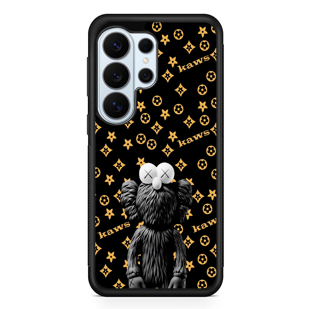 Louis Vuitton X Kaws Black Background Samsung Galaxy S26 Ultra Case | Protective Phone Cover
