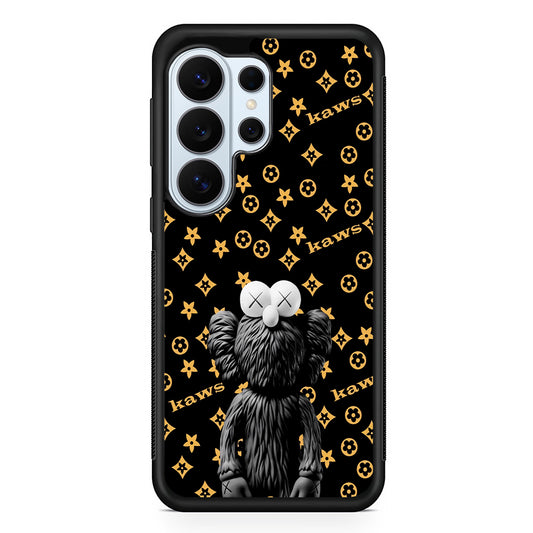 Louis Vuitton X Kaws Black Background Samsung Galaxy S26 Ultra Case | Protective Phone Cover