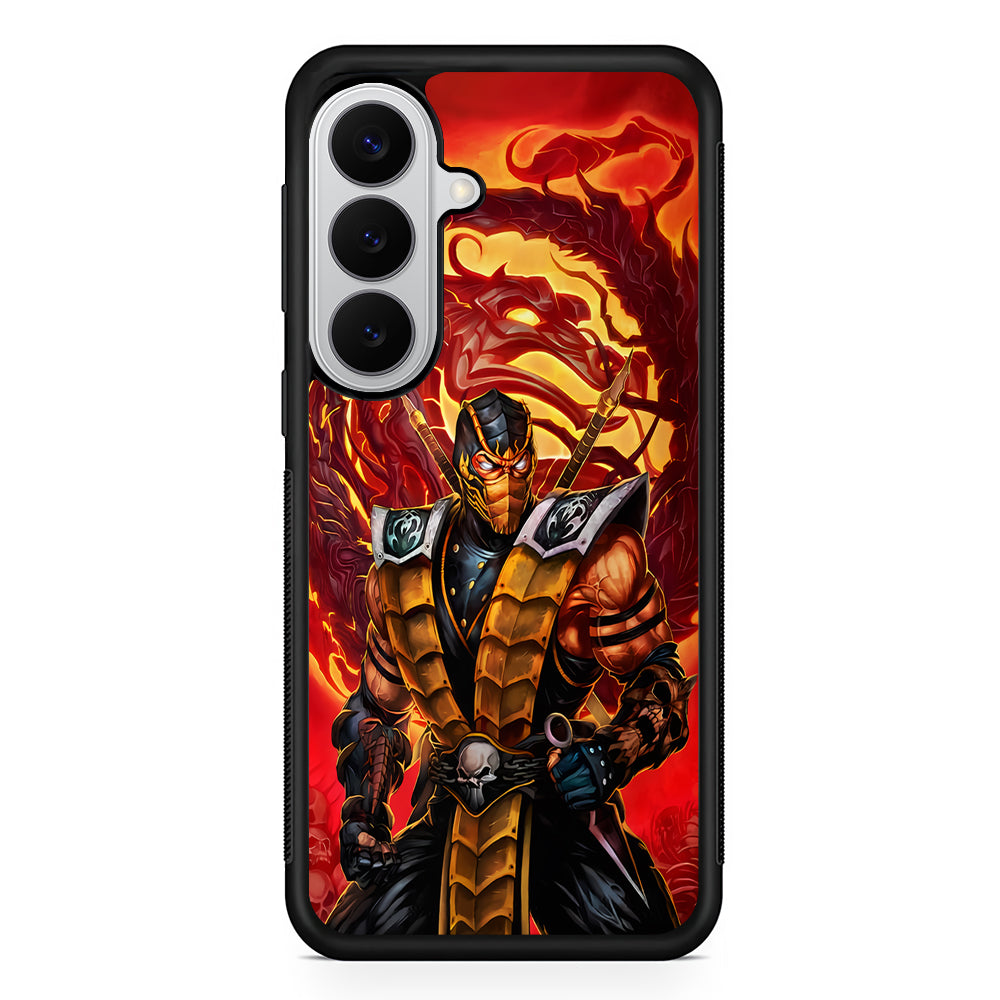 Scorpion Hanzo Mortal Kombat Samsung Galaxy S26 Case | Protective Rubber Cover