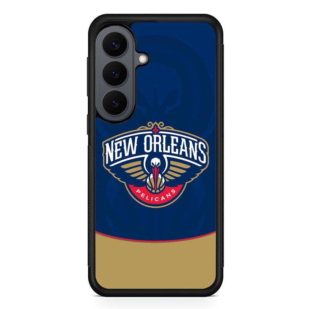 New Orleans Pelicans Logo Samsung Galaxy S26 Plus Case | Slim Rubber Case for Samsung Galaxy S26 Plus