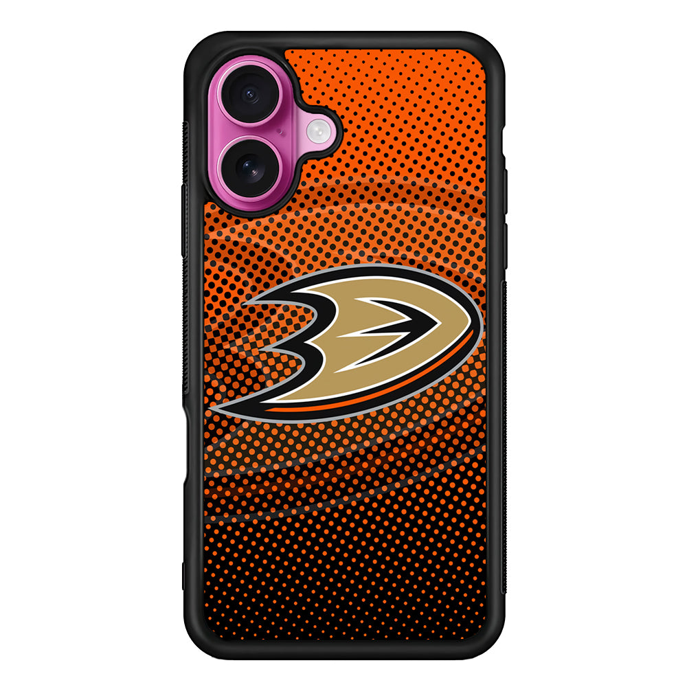 Anaheim Ducks Dot iPhone 17 Case | Slim Protective Rubber Phone Cover