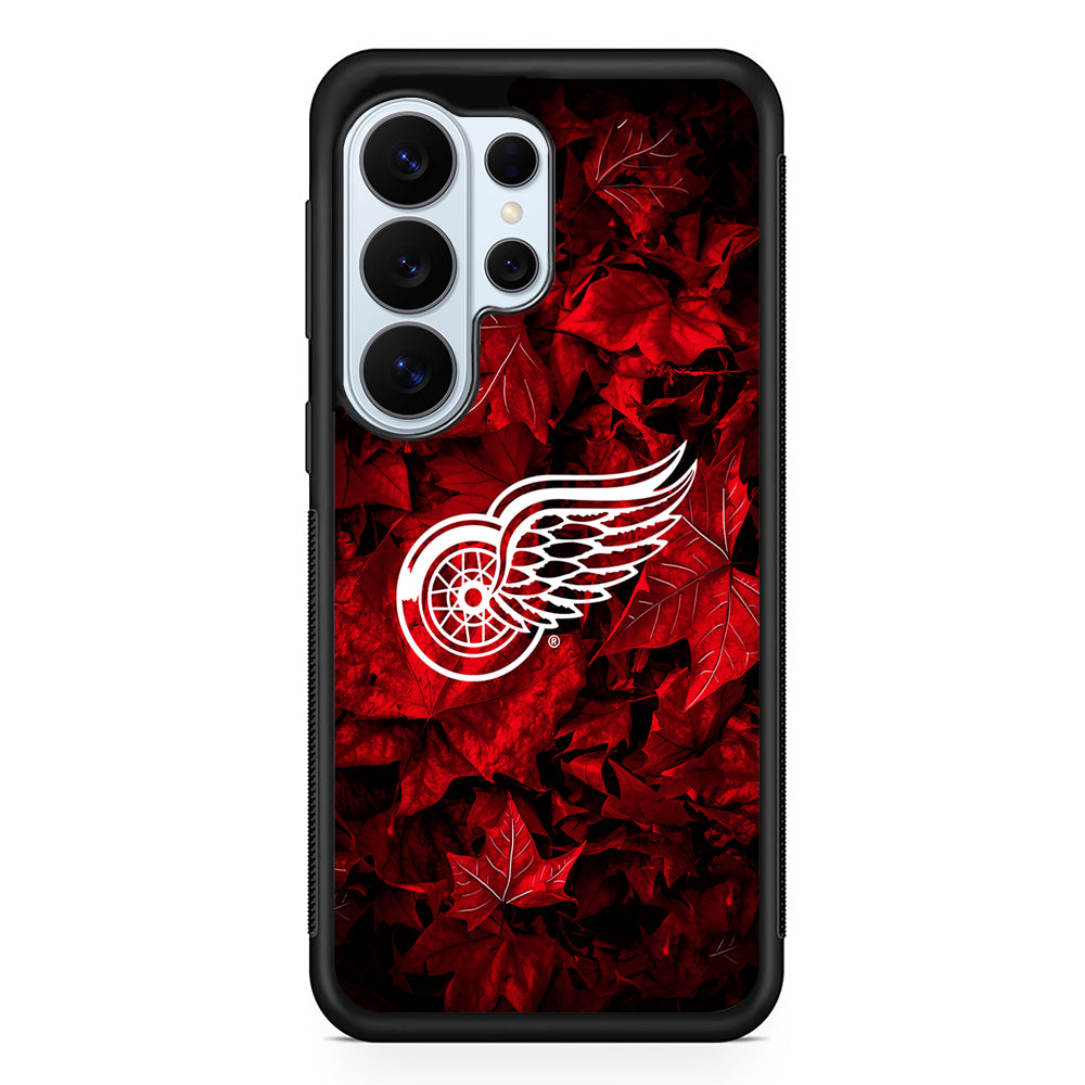Detroit Red Wings Maple Leaves Samsung Galaxy S26 Ultra Case | Protective Phone Cover