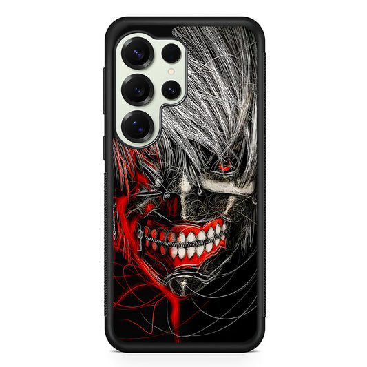 Ken Kaneki Tokyo Ghoul Art Samsung Galaxy S25 Ultra Case | Durable Rubber Case for Samsung Galaxy S25 Ultra