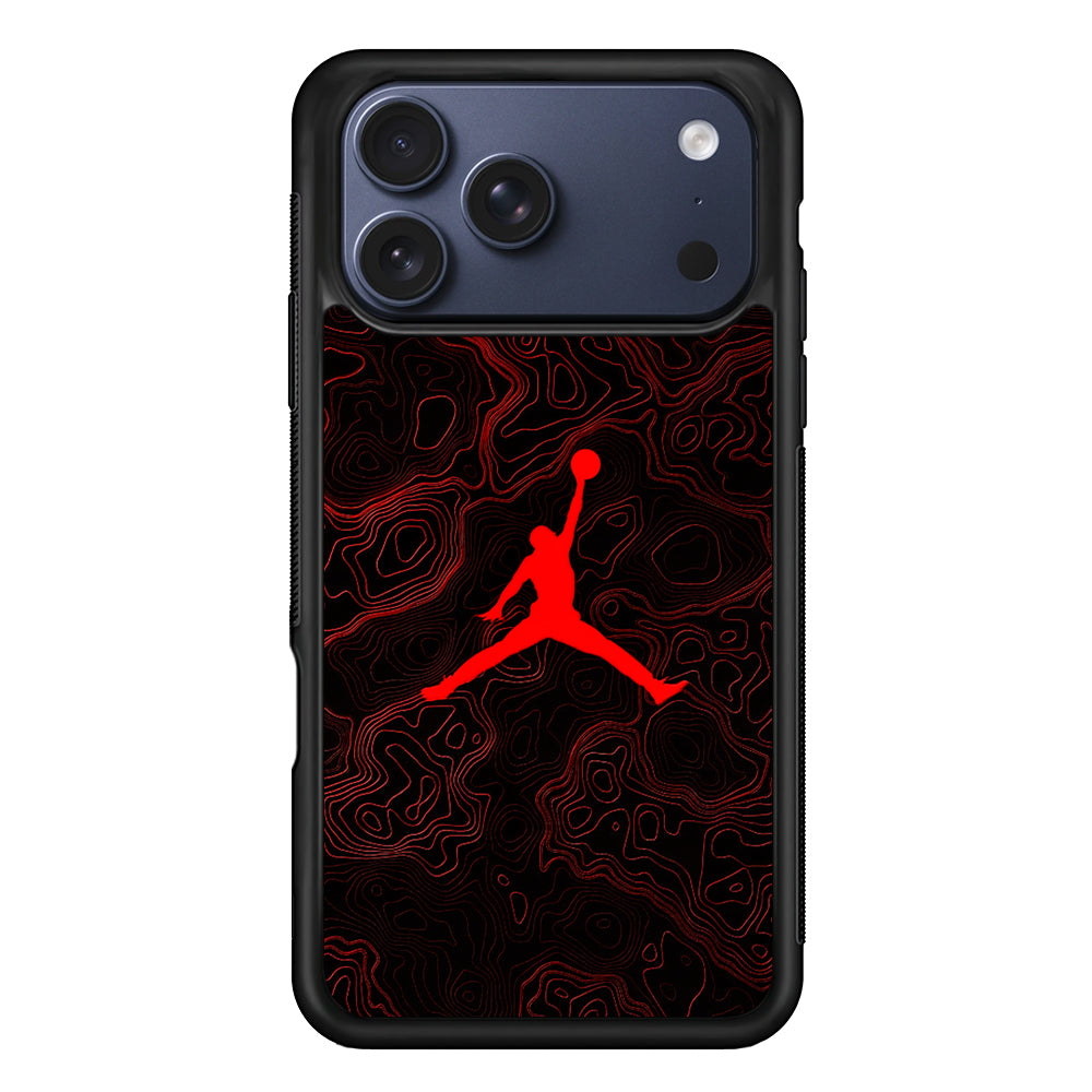 Air Jordan Logo Abstract Line iPhone 17 Pro Max Case | Durable Rubber Case for iPhone 17 Pro Max