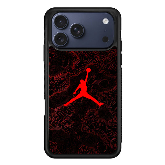 Air Jordan Logo Abstract Line iPhone 17 Pro Max Case | Durable Rubber Case for iPhone 17 Pro Max