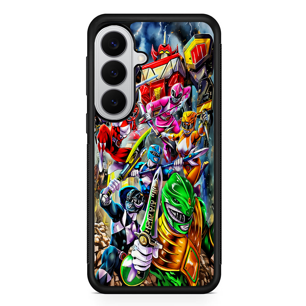Power Rangers Squad Samsung Galaxy S26 Case | Protective Rubber Cover