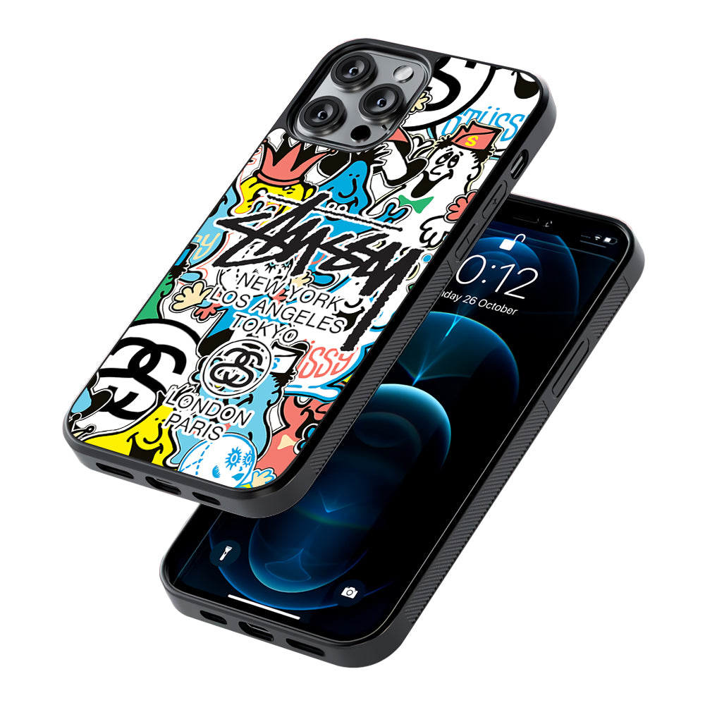 Stussy Doodle Doll 2D Rubber Phone Case | Durable Phone Case
