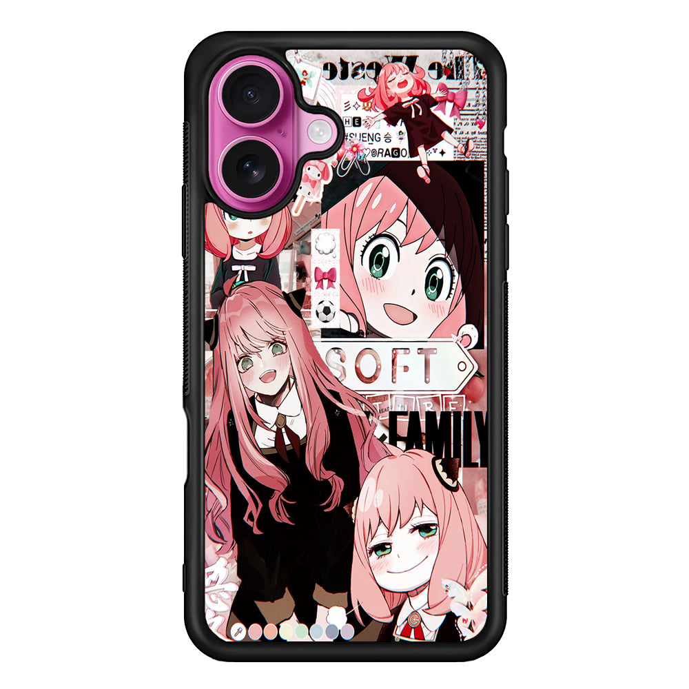 Anya Forger Aesthetic iPhone 17 Case | Slim Protective Rubber Phone Cover