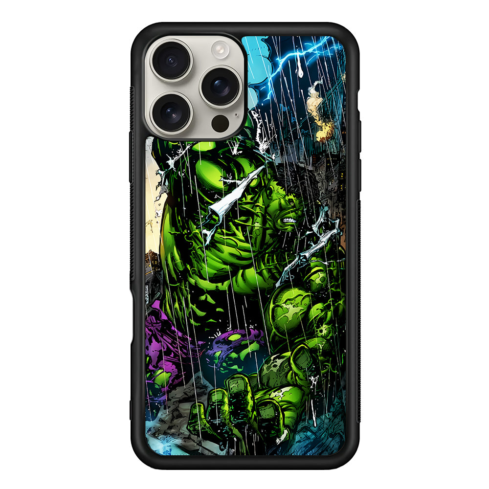 Angry Hulk Destroys The City iPhone 16 Pro Max Case | Stylish Protective Case for iPhone 16 Pro Max