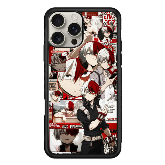 Todoroki My Hero Academia Aesthetic iPhone 16 Pro Max Case | Stylish Protective Case for iPhone 16 Pro Max