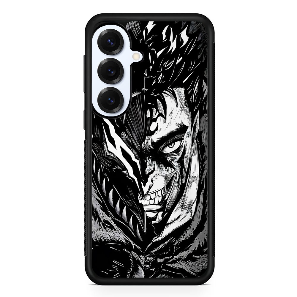 Guts Berserk Black Swordsman Samsung Galaxy S25 Plus Case | Slim Rubber Cover for Samsung Galaxy S25 Plus