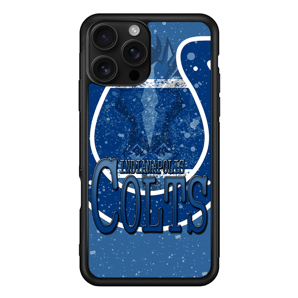 Indianapolis Colts Logo iPhone 16 Pro Case | Durable Protective Case for iPhone 16 Pro