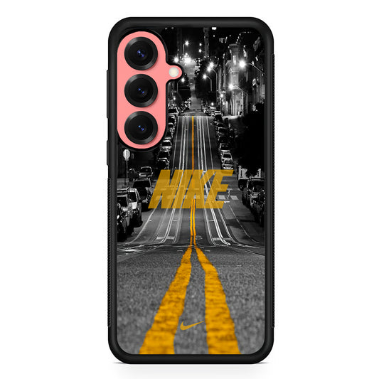 Nike Night Yellow Flames Samsung Galaxy S25 Case | Slim Protective Cover for Samsung Galaxy S25