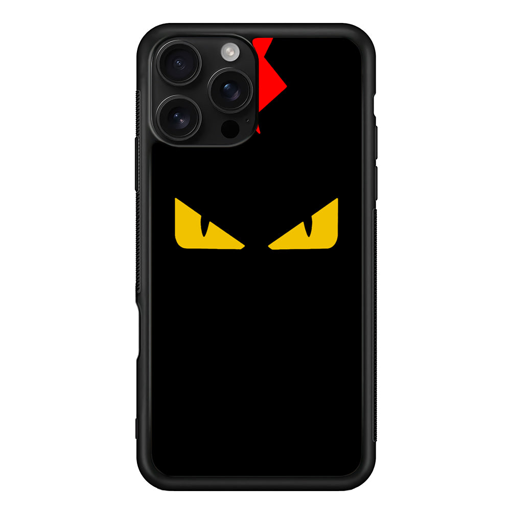 Fendi Monster Eyes iPhone 16 Pro Case | Slim Rubber Case for iPhone 16 Pro