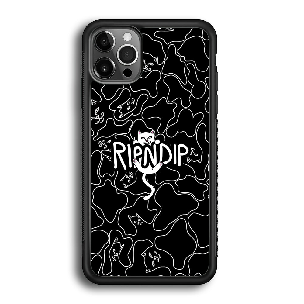Rip N Dip Black Camo iPhone 12 Pro Max Case | Slim Rubber Case for iPhone 12 Pro Max