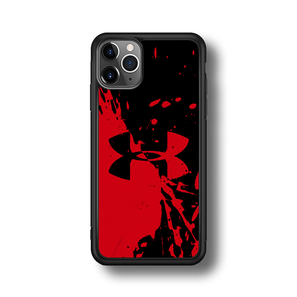 Under Armour Black Red iPhone 11 Pro Max Case | Slim Rubber Case for iPhone 11 Pro Max