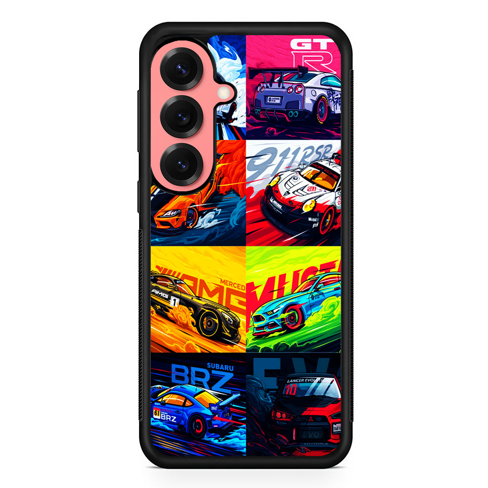 Sports Car Collection Art Samsung Galaxy S25 Case | Protective Case for Samsung Galaxy S25