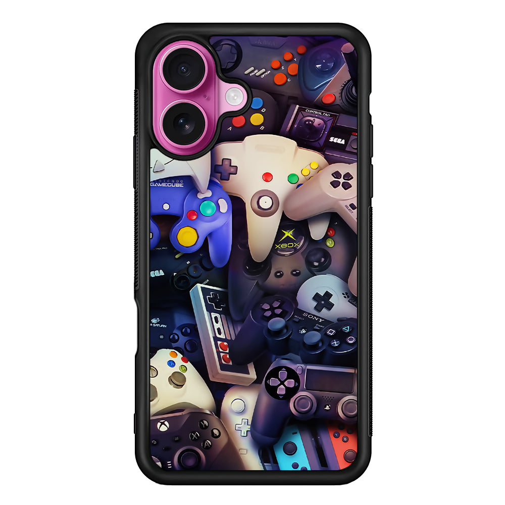 Console Controller Game Retro iPhone 17 Case | Slim Protective Rubber Phone Cover