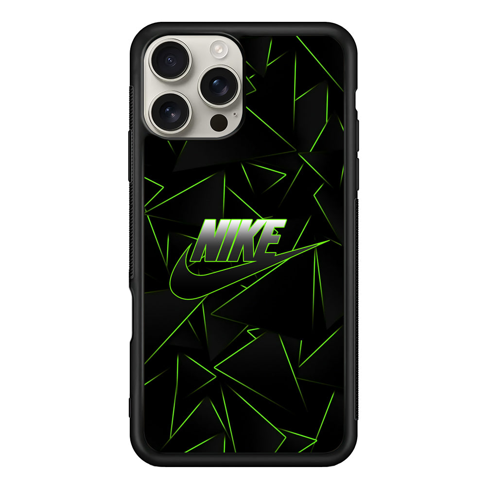 Nike Green Laser Point iPhone 16 Pro Max Case | Durable Everyday Protective Cover