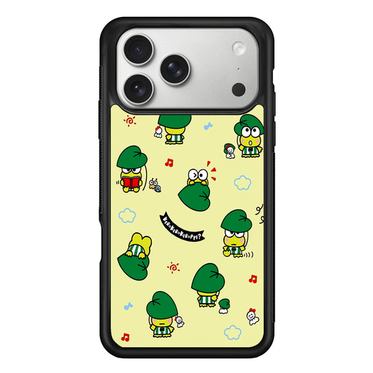 Keroppi Frog Activity Cartoon iPhone 17 Pro Case | Slim Rubber Case for iPhone 17 Pro