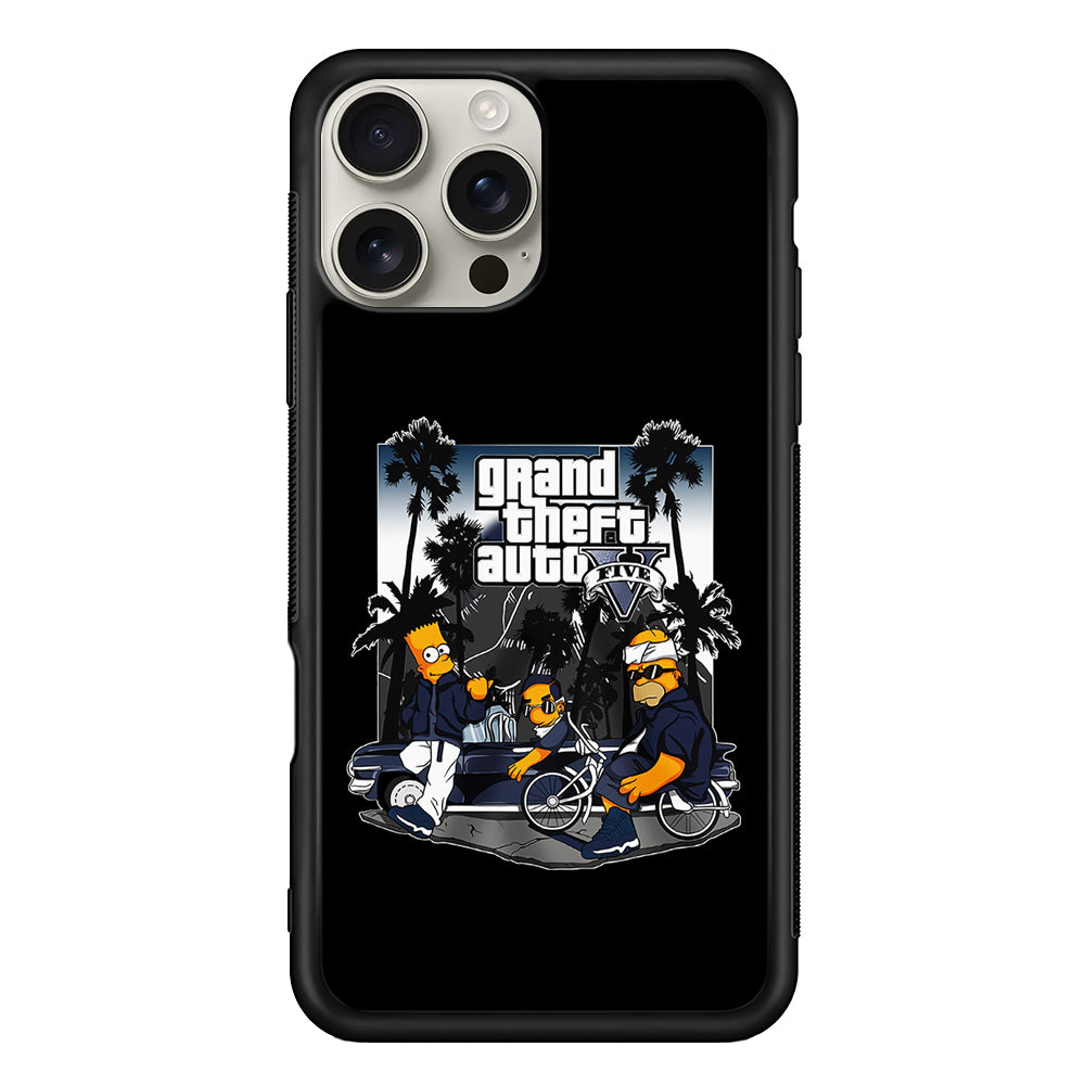 Grand Theft Auto Simpson iPhone 16 Pro Max Case | Stylish Protective Case for iPhone 16 Pro Max