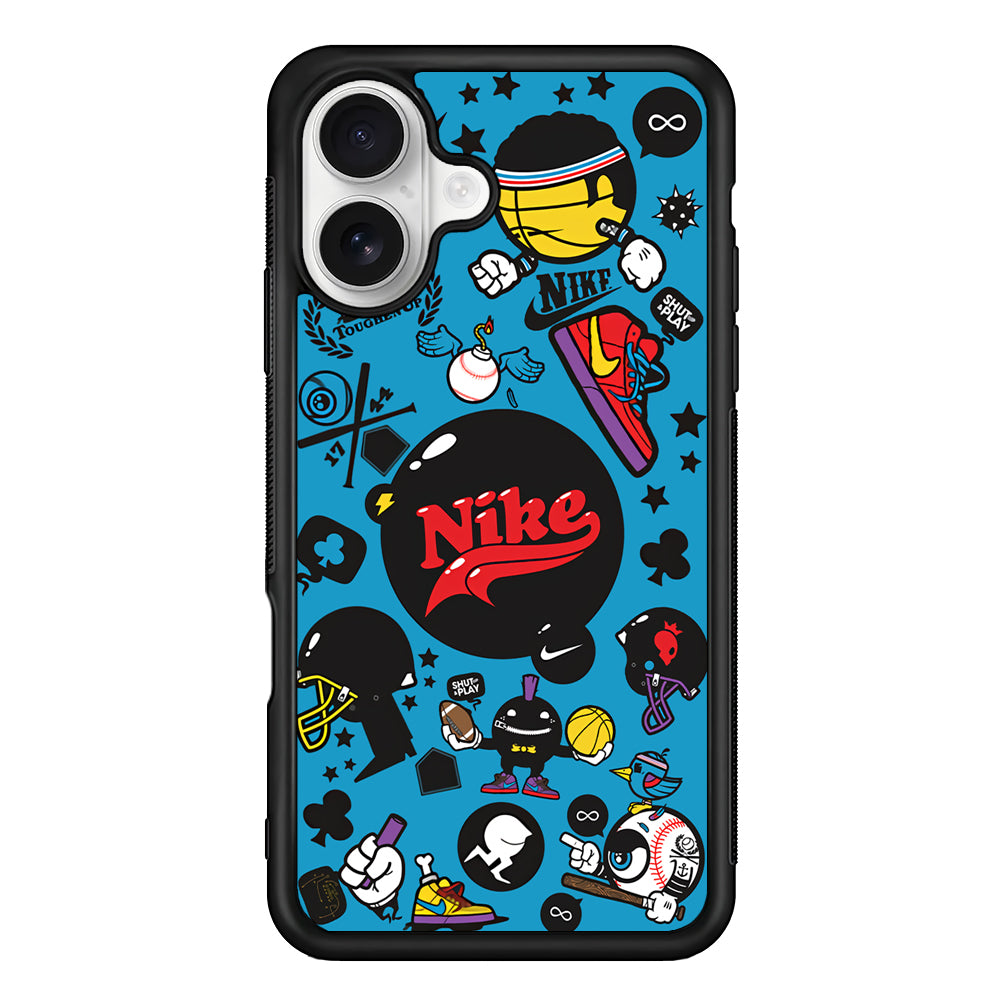 Nike Assembly of Struggle iPhone 16 Plus Case – Slim Fit Protective Phone Case