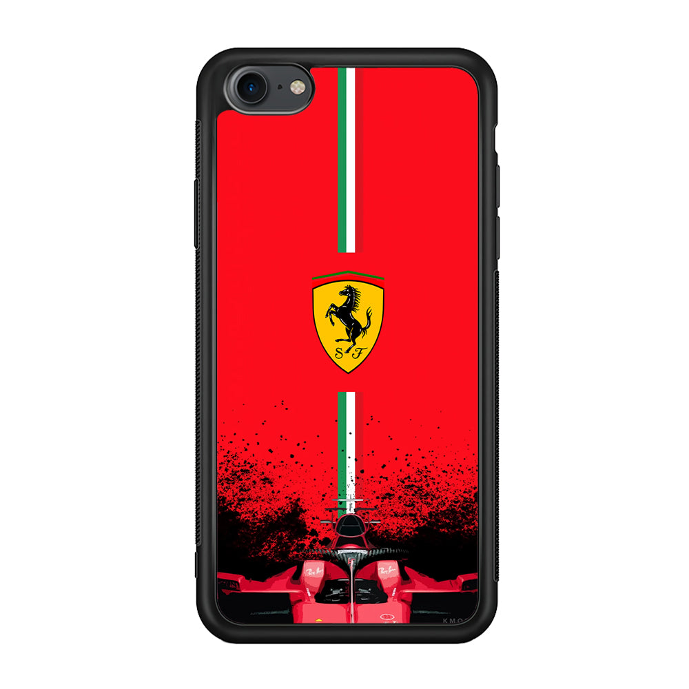 Ferrari Luxury Car Logo iPhone 8 Case | Slim Rubber Case for iPhone 8