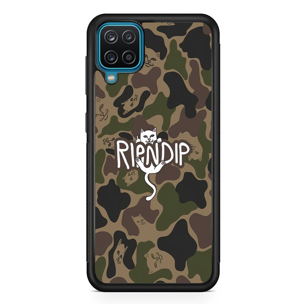 Rip N Dip Green Camo Samsung Galaxy A12 Case | Slim Rubber Case for Samsung Galaxy A12