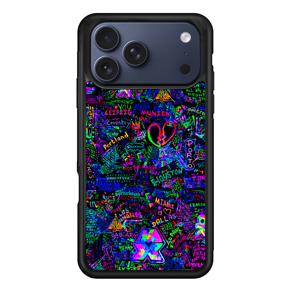 Mylo Xyloto Coldplay Graffiti iPhone 17 Pro Max Case | Slim Protective Cover for iPhone 17 Pro Max
