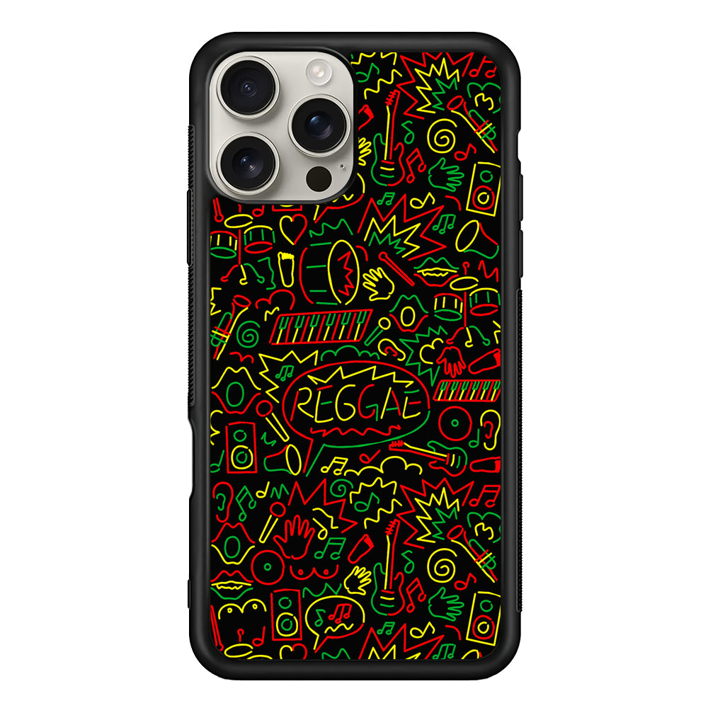 Reggae Music Rasta Art iPhone 16 Pro Max Case | Stylish Protective Case for iPhone 16 Pro Max