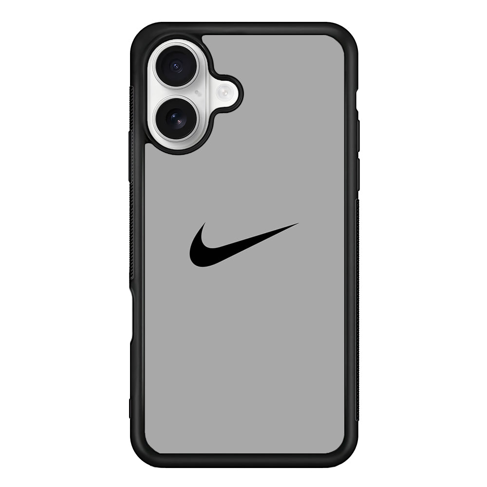 Nike Gray Full iPhone 16 Plus Case – Slim Fit Protective Phone Case