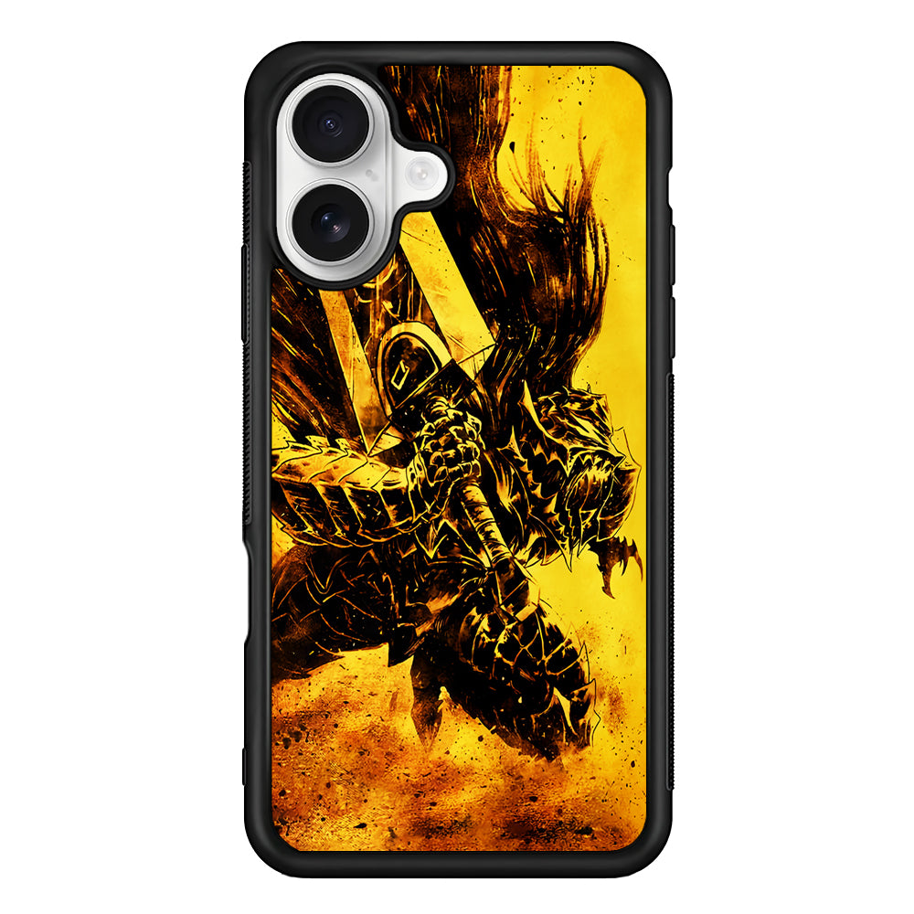 Guts Berserk Swordsman Comic iPhone 16 Plus Case | Durable Protective Rubber Cover
