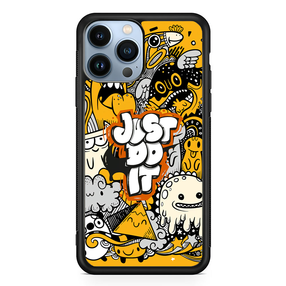Nike Make Smile with Doodle 2D Rubber Phone Case | Slim Protective Phone Case