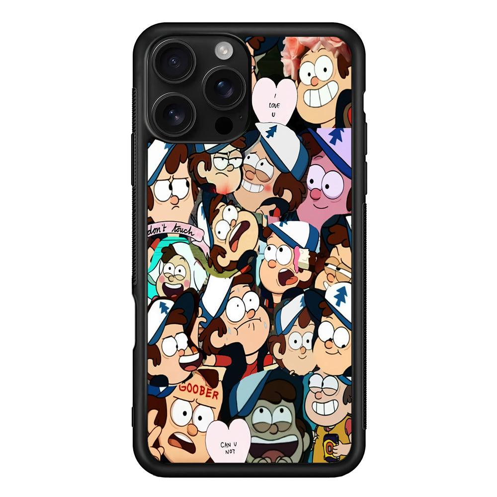 Dipper Gravity Falls Collection iPhone 16 Pro Case | Durable Protective Case for iPhone 16 Pro