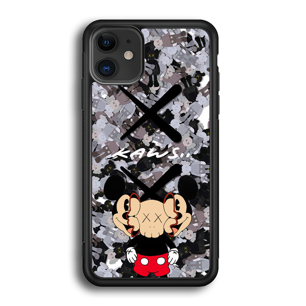 Kaws and Mickey Mask iPhone 12 Case | Slim Rubber Case for iPhone 12