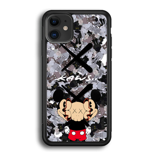 Kaws and Mickey Mask iPhone 12 Case | Slim Rubber Case for iPhone 12