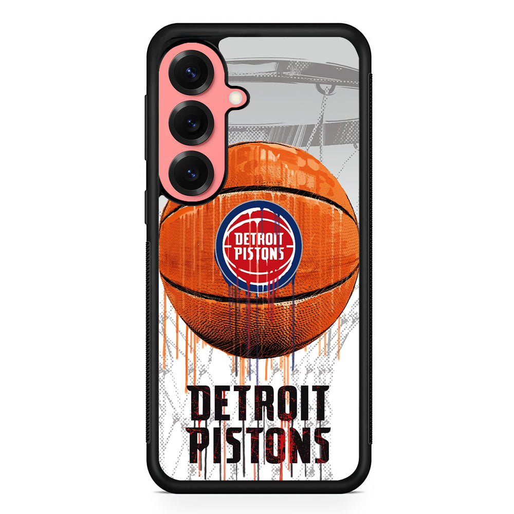 Detroit Pistons Ball Samsung Galaxy S25 Case | Protective Case for Samsung Galaxy S25
