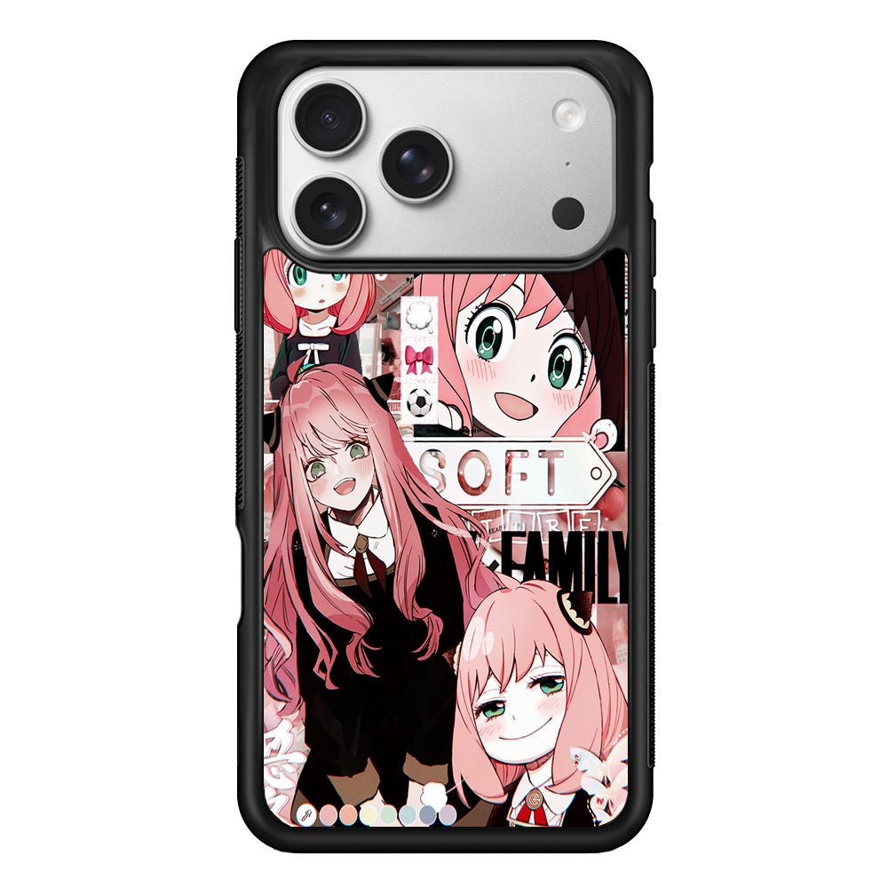 Anya Forger Aesthetic iPhone 17 Pro Case | Slim Rubber Case for iPhone 17 Pro