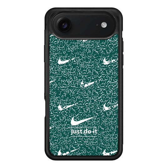 Nike White in Green Patern iPhone 17 Air Case | Protective Case for iPhone 17 Air