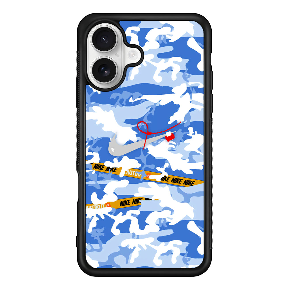 Nike Cloudy Sky Camo iPhone 16 Plus Case – Slim Fit Protective Phone Case