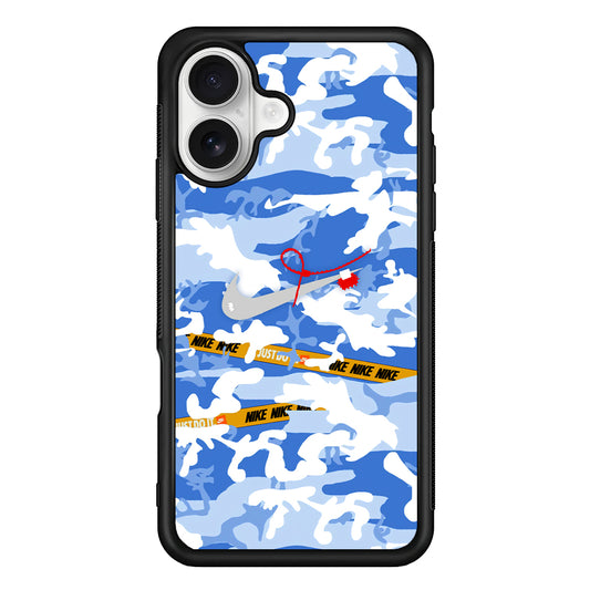 Nike Cloudy Sky Camo iPhone 16 Plus Case – Slim Fit Protective Phone Case