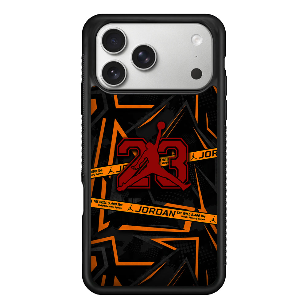 Air Jordan Orange Shapes iPhone 17 Pro Case | Slim Protective Case for iPhone 17 Pro