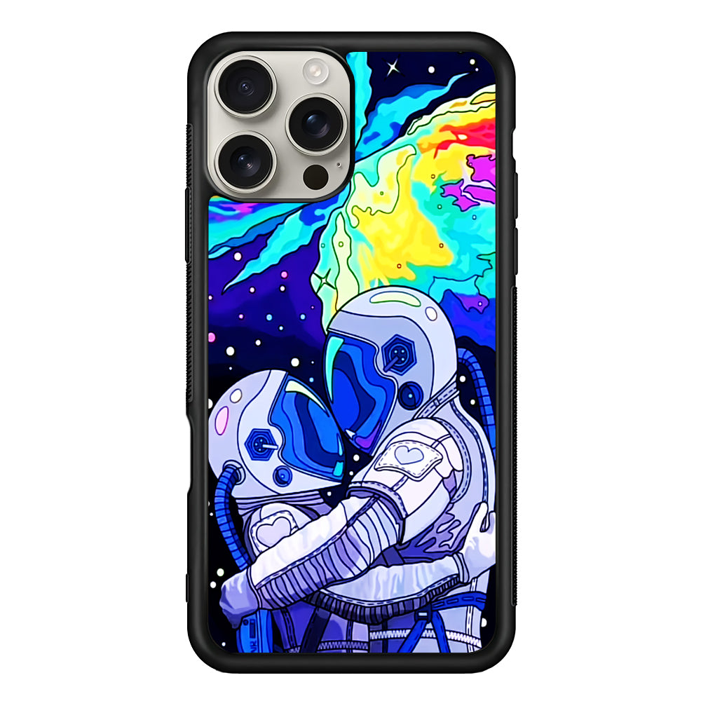 Astronaut Couple in Space iPhone 16 Pro Max Case | Stylish Protective Case for iPhone 16 Pro Max