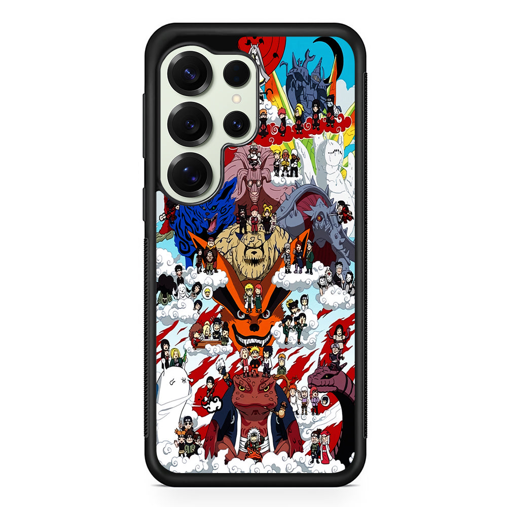 Naruto Chibi All Character Samsung Galaxy S25 Ultra Case | Durable Rubber Case for Samsung Galaxy S25 Ultra