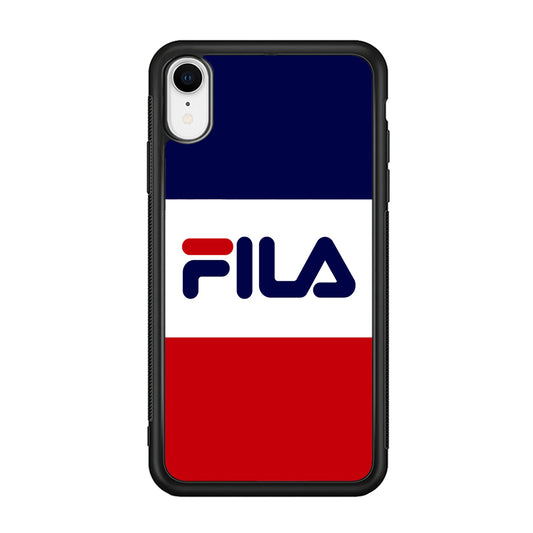 Fila Three Colors iPhone XR Case | Slim Rubber Case for iPhone XR