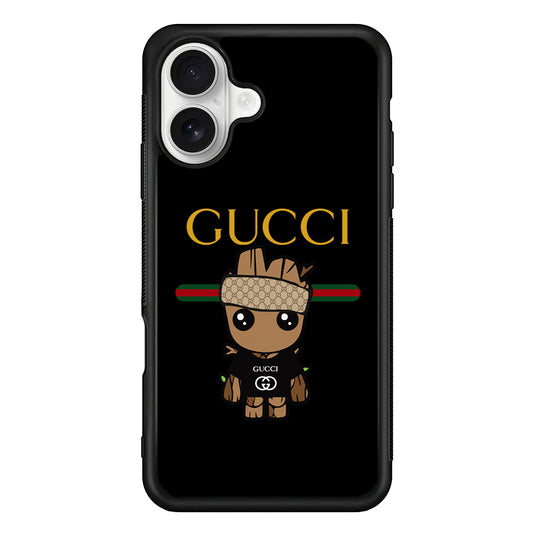Gucci Groot Dope iPhone 16 Plus Case | Slim Rubber Case for iPhone 16 Plus